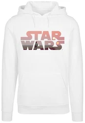 F4NT4STIC Rundhalspullover Star Wars Tatooine Logo Hoody Weiß/Lila/Creme/Rot