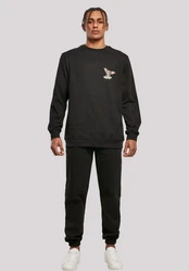 F4NT4STIC Rundhalspullover Herren Schwarz/Beige