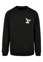 F4NT4STIC Rundhalspullover Herren Schwarz/Beige