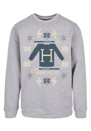 Rundhalspullover Herren Harry-Potter-Christmas-Knit with Basic Crewneck (1-tlg)