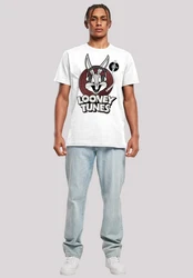 F4NT4STIC Kurzarmshirt Looney Tunes Bugs Bunny Weiß/Grau/Creme/Khaki
