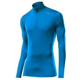 Lffler Rollkragenpullover Herren Basic Thermo-Velours Langarmshirt blau