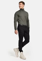 Jeff Strickpullover Malcolm Dunkelgrün/Khaki
