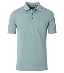CASAMODA Poloshirt Polo-Shirt uni Grün/Blau/Hellgrün/Türkis