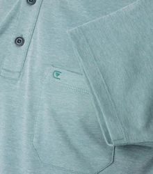 CASAMODA Poloshirt Polo-Shirt uni Grün/Blau/Hellgrün/Türkis