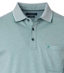 CASAMODA Poloshirt Polo-Shirt uni Grün/Blau/Hellgrün/Türkis