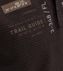 CASAMODA T-Shirt Polo-Shirt Dunkelbraun/Braun/Grau/Khaki