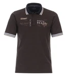 CASAMODA T-Shirt Polo-Shirt Dunkelbraun/Braun/Grau/Khaki