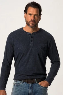 JP1880 T-Shirt Henley Langarm JP1880 T-Shirt Henley Langarm