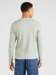 Key Largo Rundhalspullover Sweatshirt STEFANO grau/wei