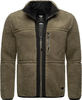Ragwear Plüschjacke Noory Herren Basic Teddy-Fleece Jacke
