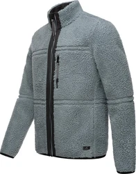 Ragwear Plüschjacke Noory Herren Basic Teddy-Fleece Jacke 