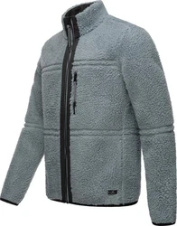 Ragwear Plüschjacke Noory Herren Basic Teddy-Fleece Jacke 