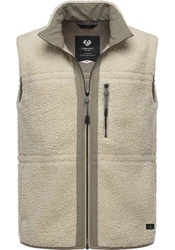 Ragwear Plüschweste Noory Vest Herren Beige/Braun/Khaki