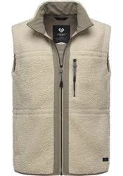 Ragwear Plüschweste Noory Vest Herren Beige/Braun/Khaki