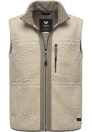 Plschweste Noory Vest Herren Basic rmellose Teddy-Fleece Jacke