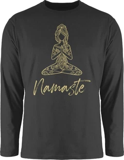 Shirtracer Rundhalsshirt Namaste Yoga Meditation Mandala Yoga Shirtracer Rundhalsshirt Namaste Yoga Meditation Mandala Yoga