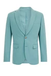 WE Fashion Jackenblazer Hellblau/Blau/Türkis/Grün WE Fashion Jackenblazer Hellblau/Blau/Türkis/Grün
