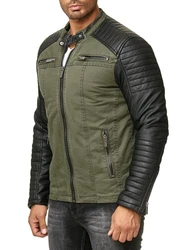 Red Bridge Herren Bikerjacke Arif Khaki