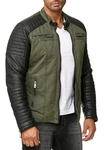 Red Bridge Herren Bikerjacke Arif Khaki