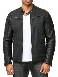 Red Bridge Herren Bikerjacke Arif Schwarz