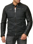 Red Bridge Herren Bikerjacke Arif Schwarz