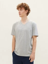 TOM TAILOR Denim T-Shirt im Doppelpack Grau/Hellgrau