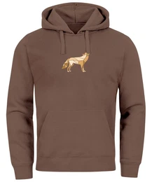 Hoodie Hoodie Herren Aufdruck Polygon Wolf Geometrie Motiv Kapuzen-Pullover