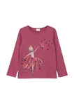 s.Oliver Langarmhemd T-Shirt Rosa/Lila/Braun