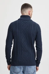 11 Project Rollkragenpullover PRJamelio Dunkelblau/Hellblau/Blau