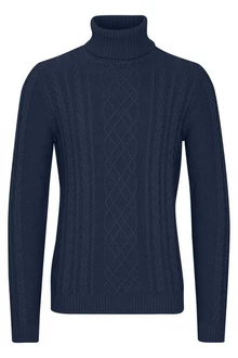 11 Project Rollkragenpullover PRJamelio Dunkelblau/Hellblau/Blau