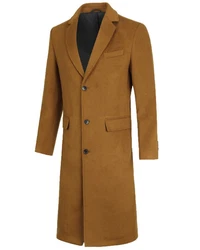Allthemen Mantel Herren klassisches Design Braun/Khaki/Beige