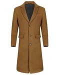 Allthemen Mantel Herren klassisches Design Braun/Khaki/Beige
