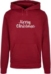 Merchcode Kapuzensweatshirt Ladies Merry Christmas Lights Box Tee Dunkelrot/Rosa/Bordeaux/Rot