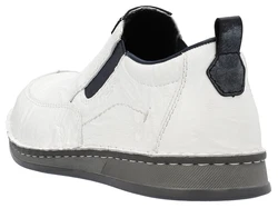 Rieker Slipper Halbschuh Freizeitschuh Creme/Weiß