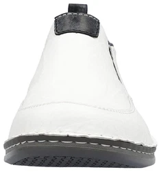 Rieker Slipper Halbschuh Freizeitschuh Creme/Weiß