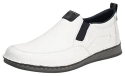 Rieker Slipper Halbschuh Freizeitschuh Creme/Weiß