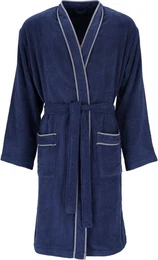 Herrenbademantel Jack, ideal fr Sauna & Spa, Hotelbademantel, Morgenmantel, Langform, Baumwolle, Kimono-Kragen, Grtel