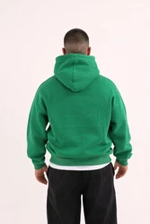 COFI Casuals Basic Oversized Hoodie Premium Kapuzenpullover Unisex Grün/Dunkelgrün