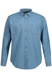 JP1880 Businesshemd Langarm Kentkragen Modern Fit Hellblau/Blau/Dunkelblau