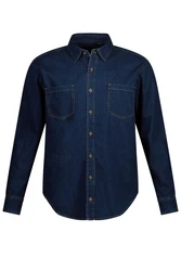 JP1880 Businesshemd Langarm Kentkragen Modern Fit Dunkelblau/Blau/Hellblau