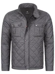 Rock Creek Herren Steppjacke Übergangsjacke H-347 Dunkelgrau (H-347)