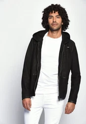 Maze Lederjacke Baton Schwarz