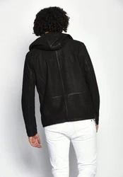Maze Lederjacke Baton Schwarz