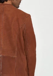 Maze Lederjacke Dobson Braun/Orange/Rot/Dunkelrot