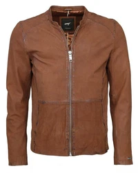 Maze Lederjacke Dobson Braun/Orange/Rot/Dunkelrot