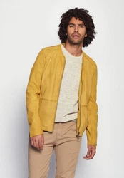 Maze Lederjacke Dobson Braun/Gelb/Beige