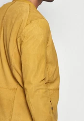 Maze Lederjacke Dobson Braun/Gelb/Beige