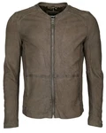 Maze Lederjacke Dobson Khaki/Dunkelgrün