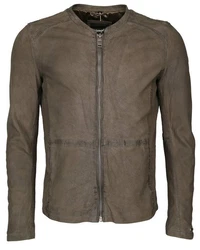 Maze Lederjacke Dobson Khaki/Dunkelgrün